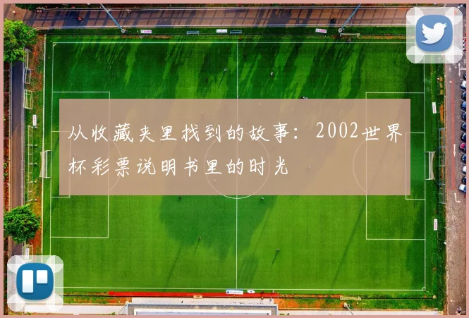 从收藏夹里找到的故事:2002世界杯彩票说明书里的时光